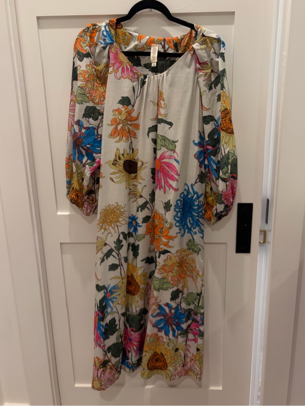 Girls Floral Off-Shoulder Dress - Multicolor